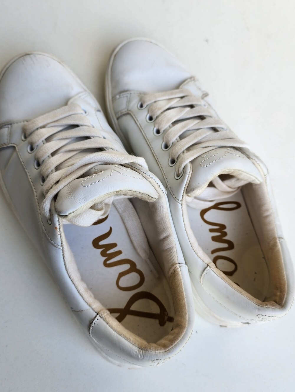 Sam Edelman Ethyl Low-Top Platform Sneaker Shoes Women's White Size US 7 M - Picture 3 of 7